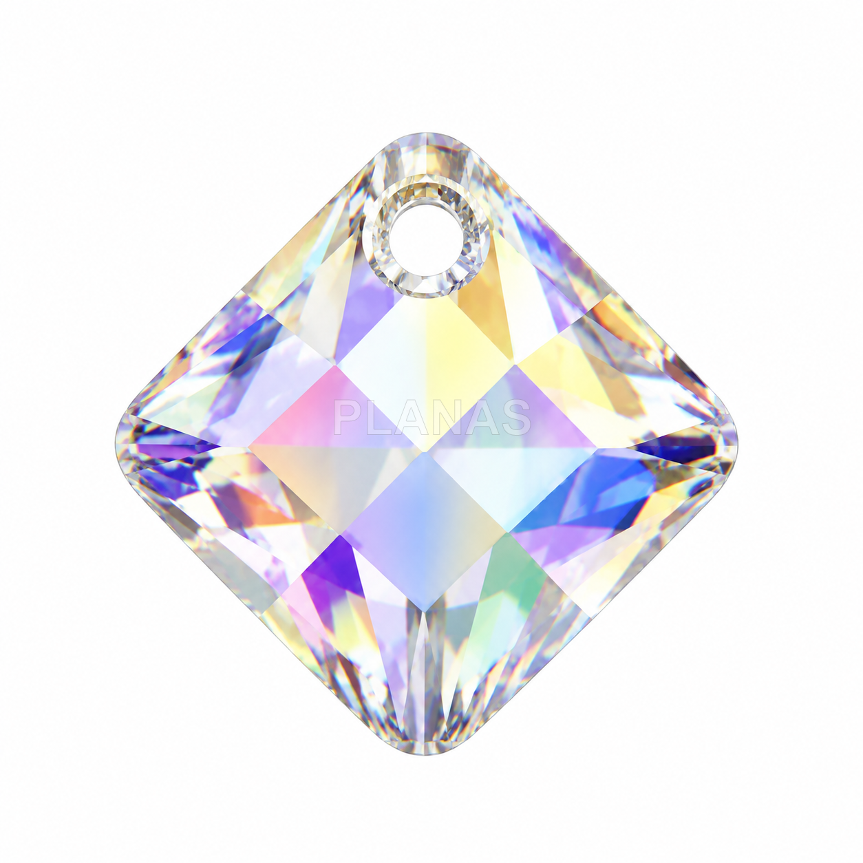 Pingente de cristal, componente swarovski, 9 mm. losango.