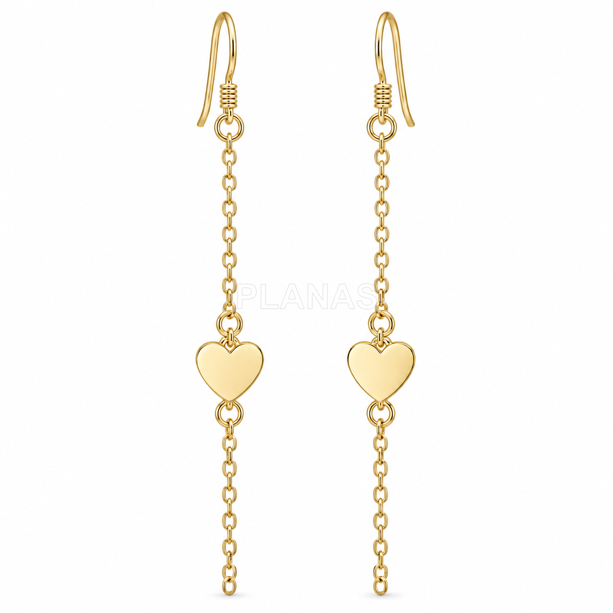 Pendientes en Plata de ley. CORAZON.