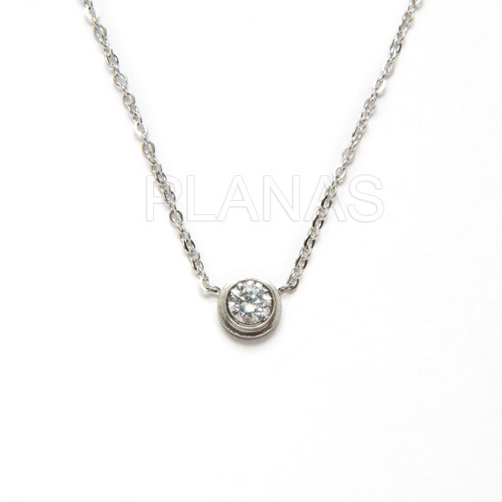 Stainless steel necklace.