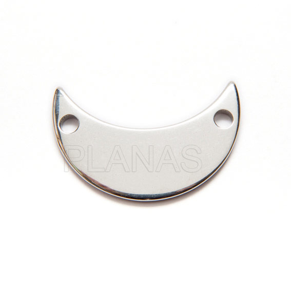 Interpiece steel, 36x25x2mm.