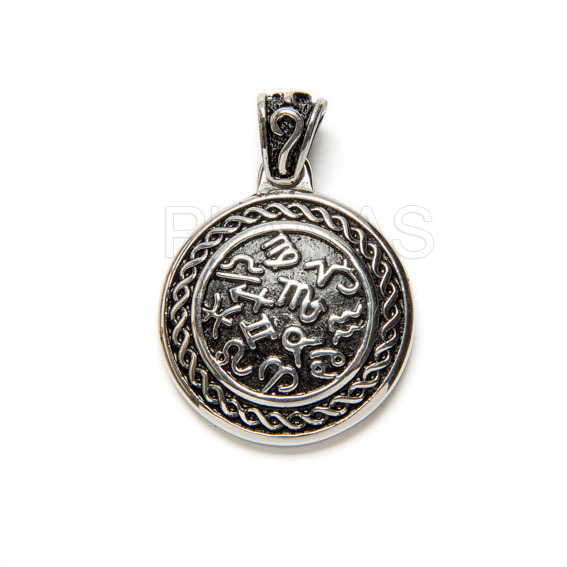 Colgante en Acero Inoxidable 316. SIGNO DEL ZODIACO.