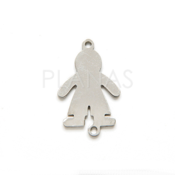 Interpiece steel, 36x25x2mm.
