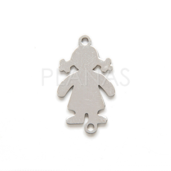 Interpiece steel, 36x25x2mm.