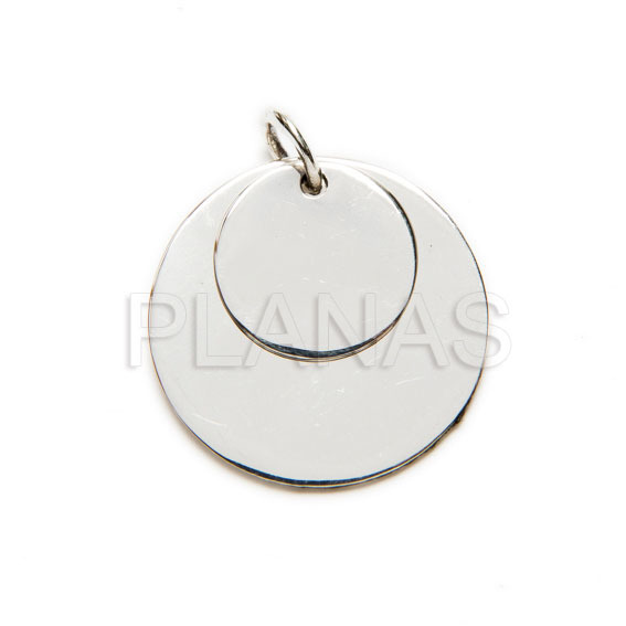 Sterling silver plate 10mm.