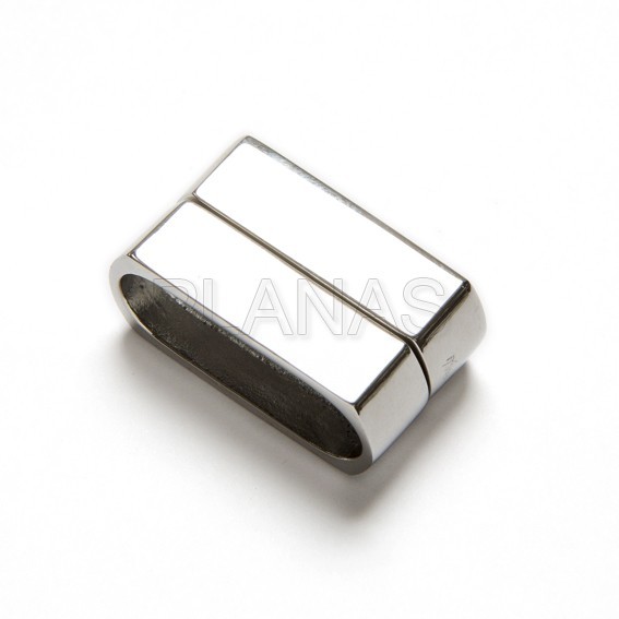 Fechamento de aço 11x6mm.