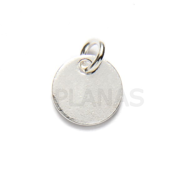 Placa sterling silver e gold bath 12mm.