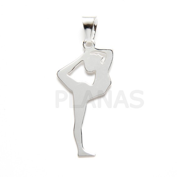 Colgante en Plata de ley.GIMNASIA RITMICA. 