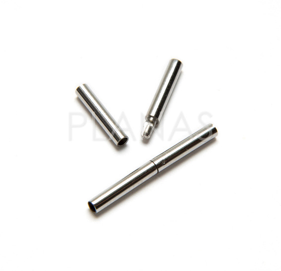 Cierre en  Acero Inoxidable con agujero de 2mm.