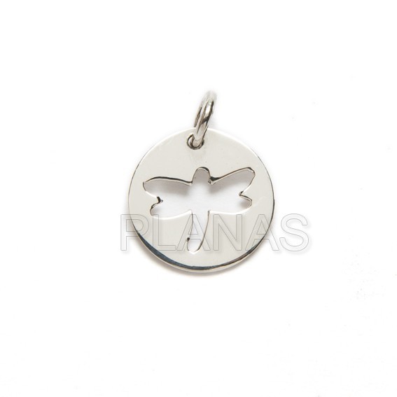 Mini pendant in sterling silver libelula