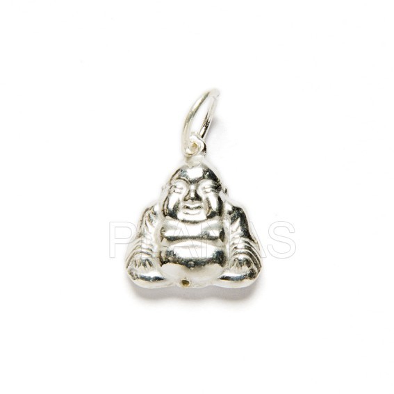 Mini pendant in sterling silver buddha.