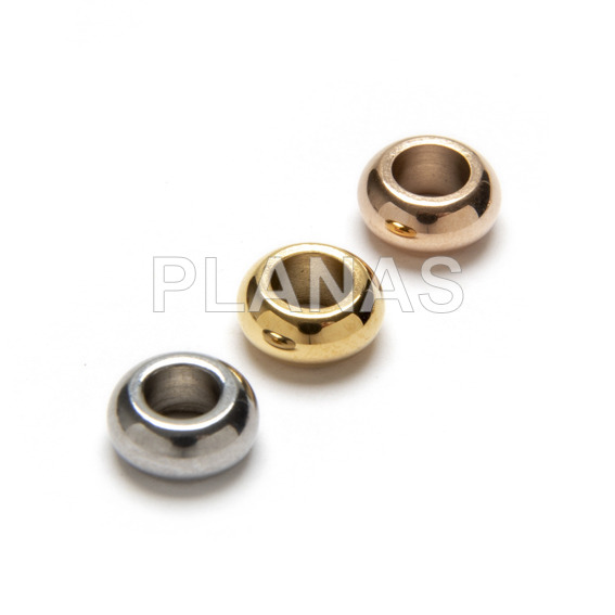 Entrepieza en Acero Inoxidable.8x4mm.