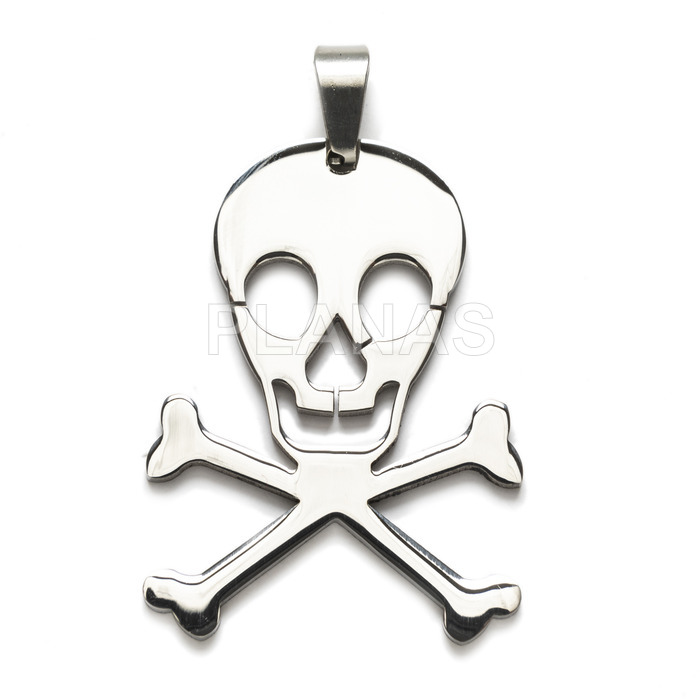 Colgante en Acero Inoxidable.CALAVERA.