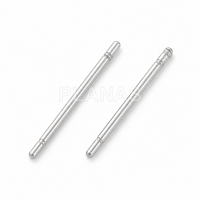 Pack de 1000 unidades de perno de Pendientes en Acero Inoxidable 316L.