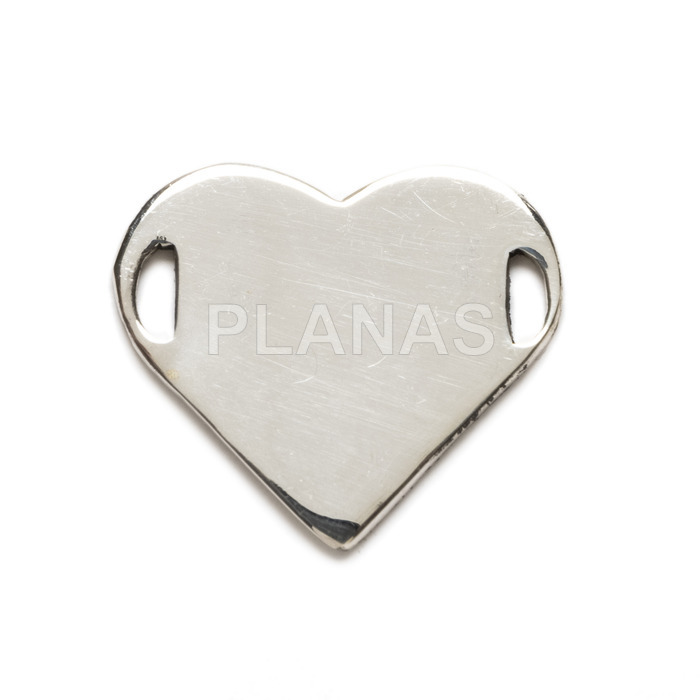 Plate Heart Sterling Silver.