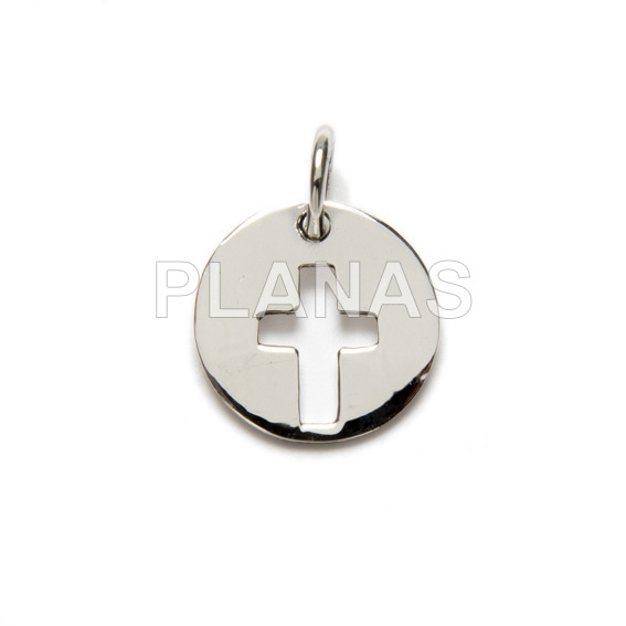 Mini pendant in sterling silver cross.