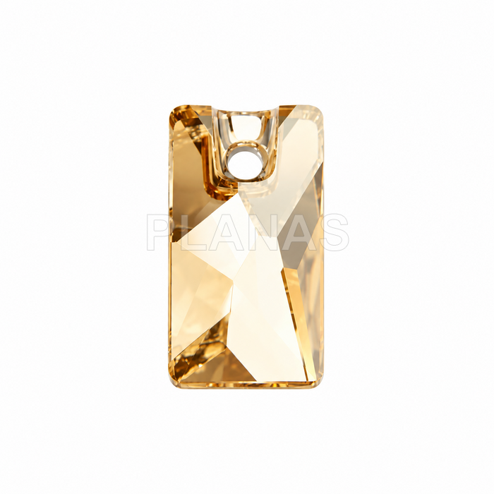 Colgante Componente Swarovski, color Golden Shadow.