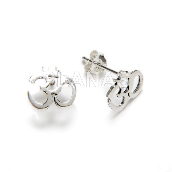 Pendientes en Plata de ley.OM.