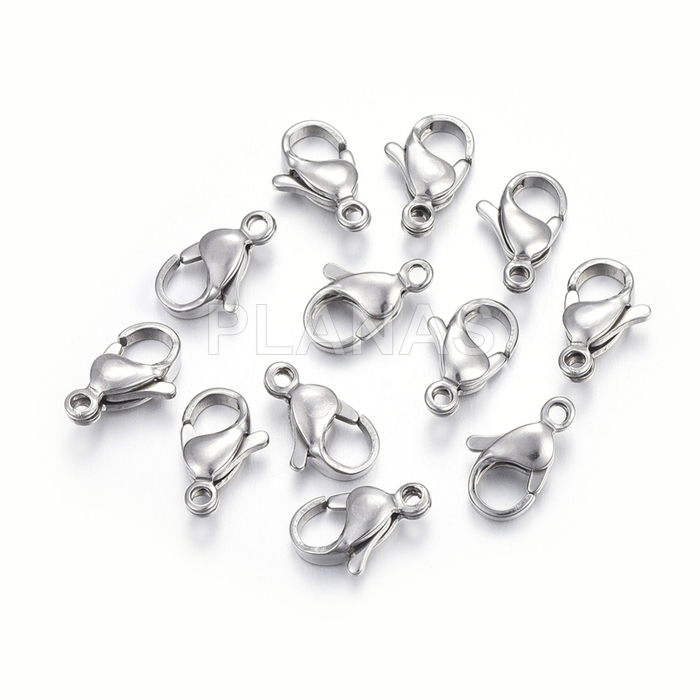 Pack de 20 unidades de mosquetones en Acero Inoxidable.12x7mm.