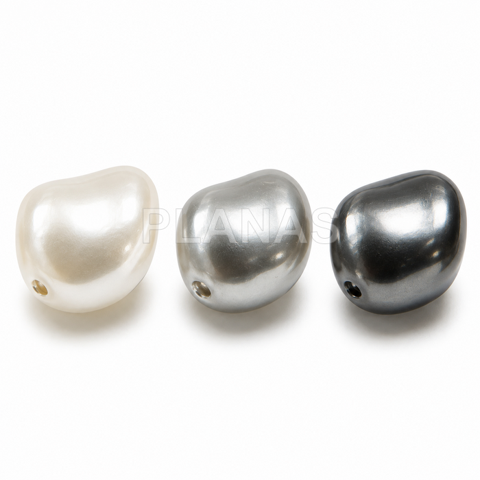 Perla Cristal Componente Swarovski de 9x8mm.