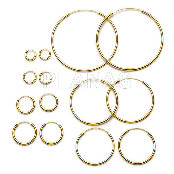 Aros silver and gold 1.2mm bath.