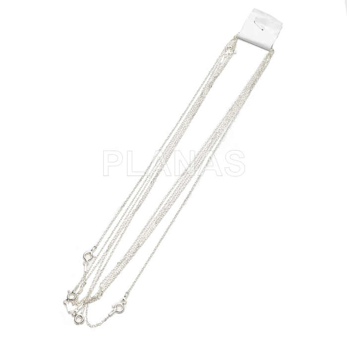 Pack de 5 Cadenas Forzada 030 en Plata de ley.