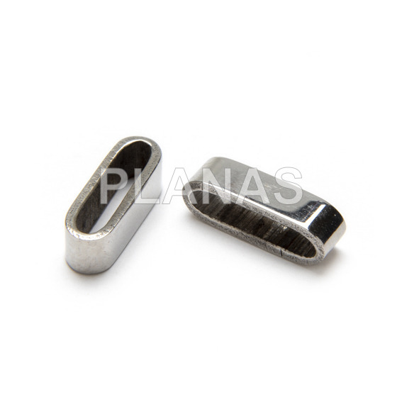 Entrepieza en Acero Inoxidable de 17x5mm.