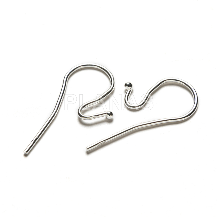 Ganchos en Plata de ley para pendientes.