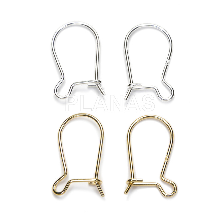 Fornitura silver for 0.7 mm wire earrings