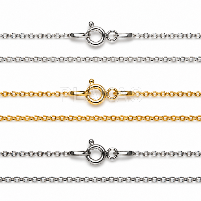 Forçado cadeia de 45 centímetros 0.30mm produtos de diamante de prata sterling