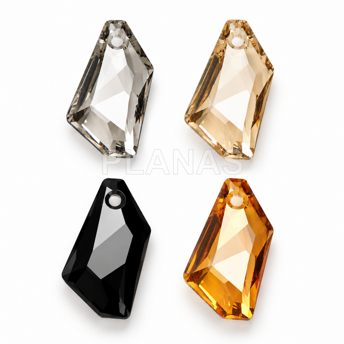 Colgante Componente Cristal Austríaco.19x12mm.