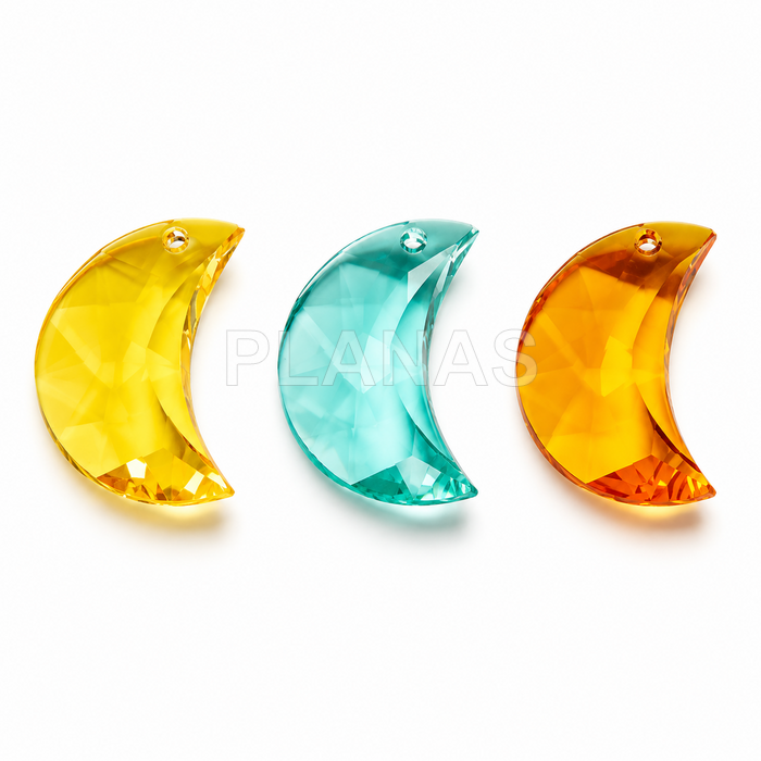 Colgante Componente Swarovski.30x20mm. LUNA.