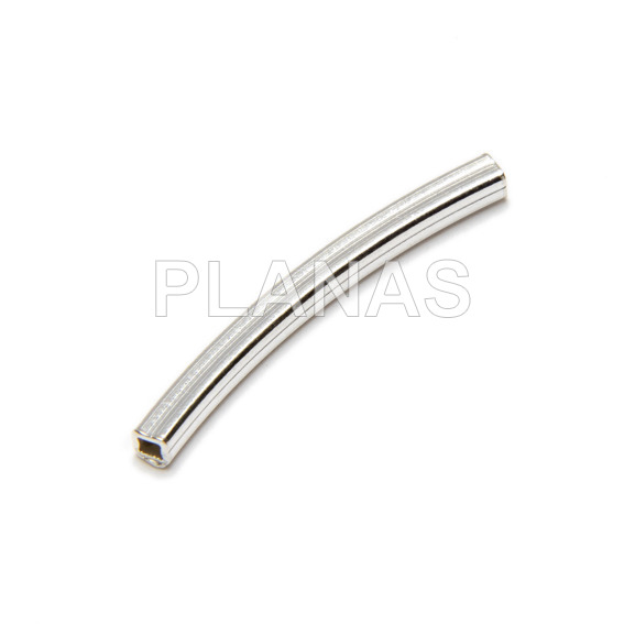 Round tube 35x2mm sterling silver.