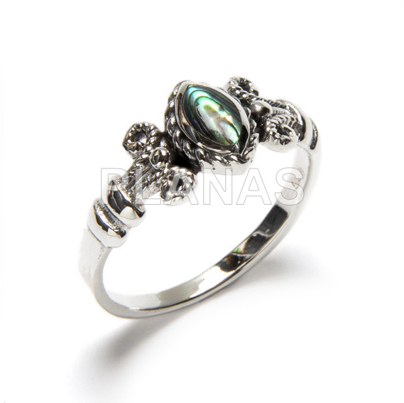 Ring in sterling silver and turquoise.
