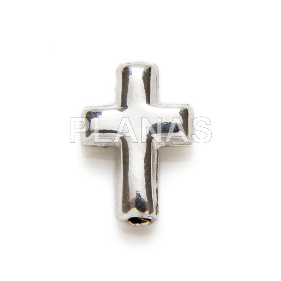 Silver cross for ring