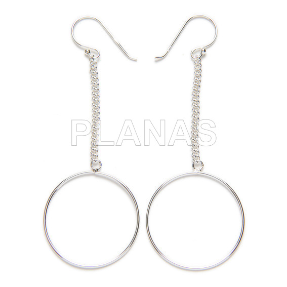 Pendientes en Plata de Ley.