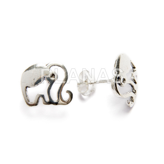 Pendientes en Plata de ley.ELEFANTE.