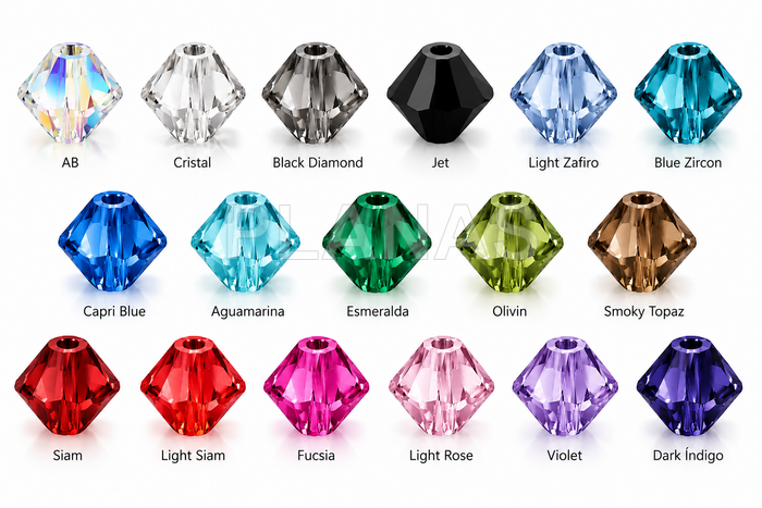 3 milímetros tupi swarovski.