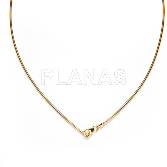 Cadena Omega de 1,6mm en Plata de Ley. 