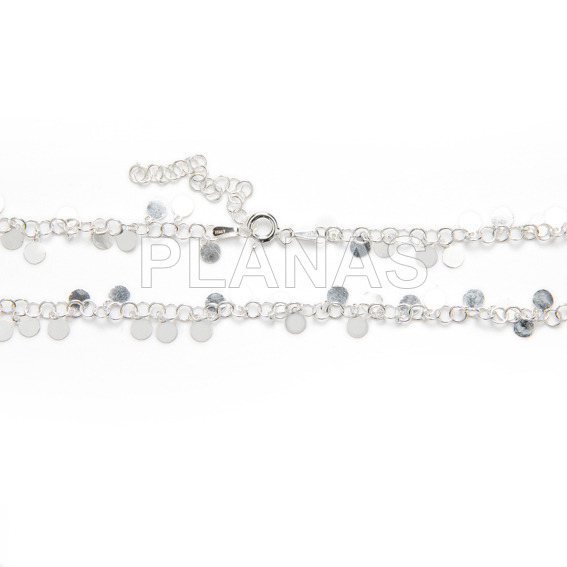 Colar de prata esterlina.