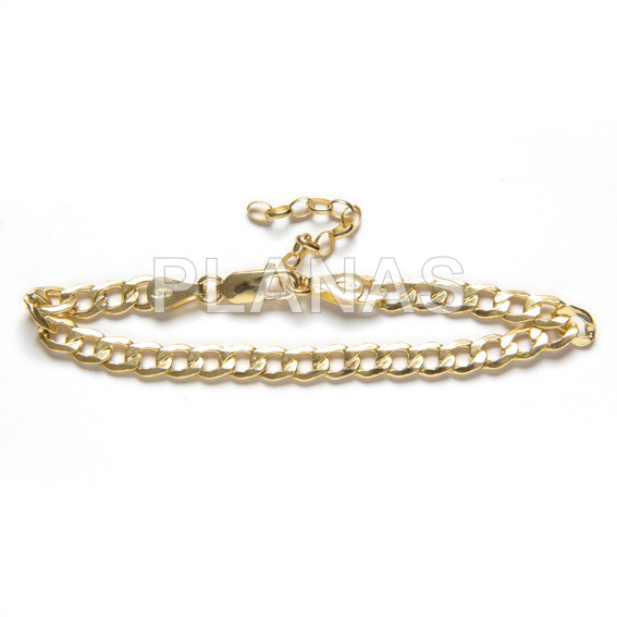 Sterling tornozeleira prata.