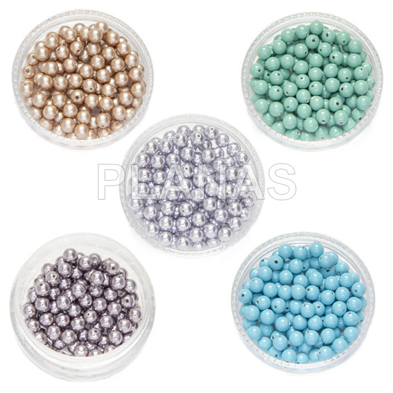 Pastel swarovski pearls 4mm