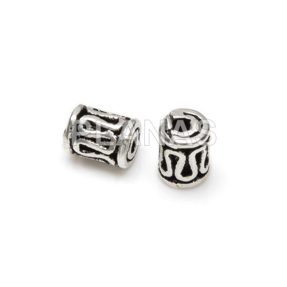 Sterling silver spacer 5x4mm.