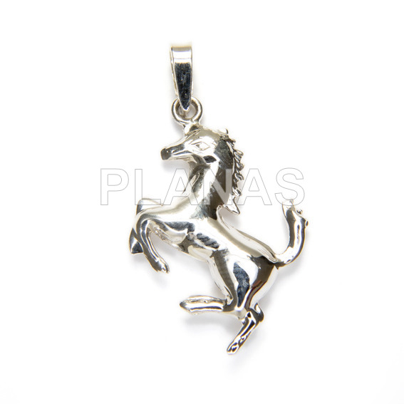 Pendant in sterling silver. caballo.