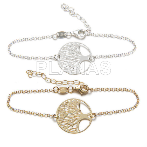 Sterling silver bracelet tree of life.