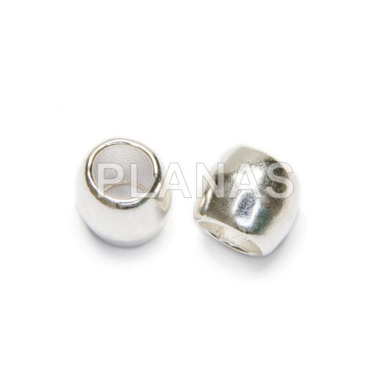 Sterling silver spacer 8x7mm.