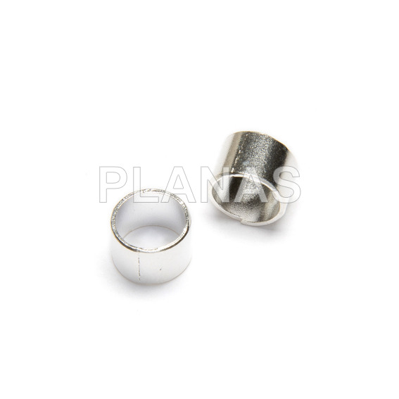 Sterling silver spacer 7x5mm.