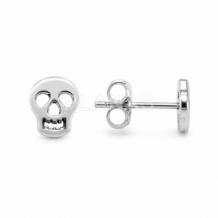 Brincos em prata de lei.calavera.
