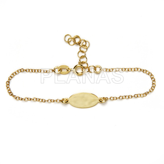 Miosótis em prata de lei para mulheres 16 + 3 cm.