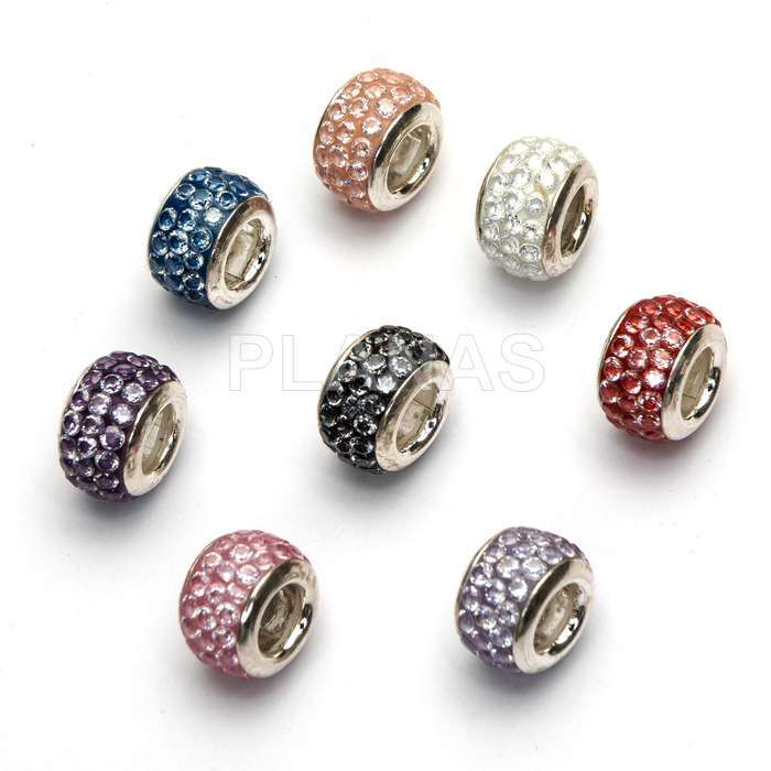 Donut en Plata de ley y Cristal.