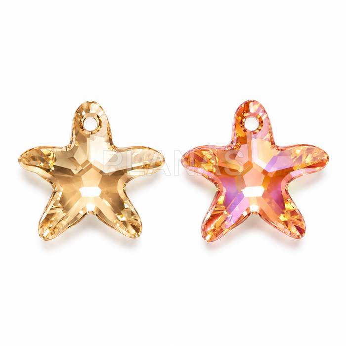 Colgante de Cristal Austríaco. ESTRELLA DE MAR.